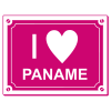 Sticker I love Paname