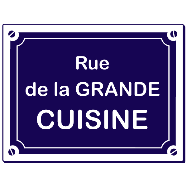 Sticker Rue de la grande Cuisine